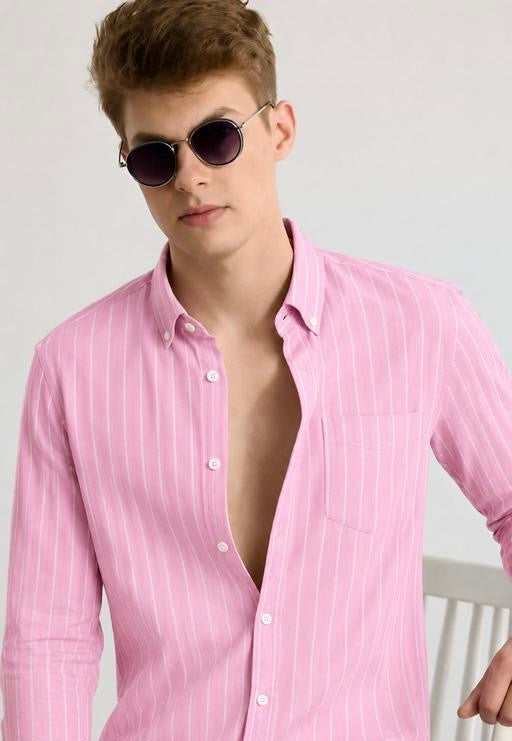 Men’s Shirts | Trending Old money Men’s Stripes Formal Shirts