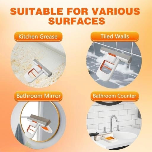 Mini Squeegee Mop Stick Cleaner for Home Kitchen, Bathroom ,Tiles ,Glass ,etc