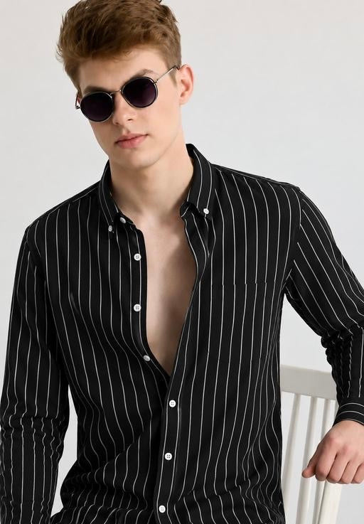 Men’s Shirts | Trending Old money Men’s Stripes Formal Shirts