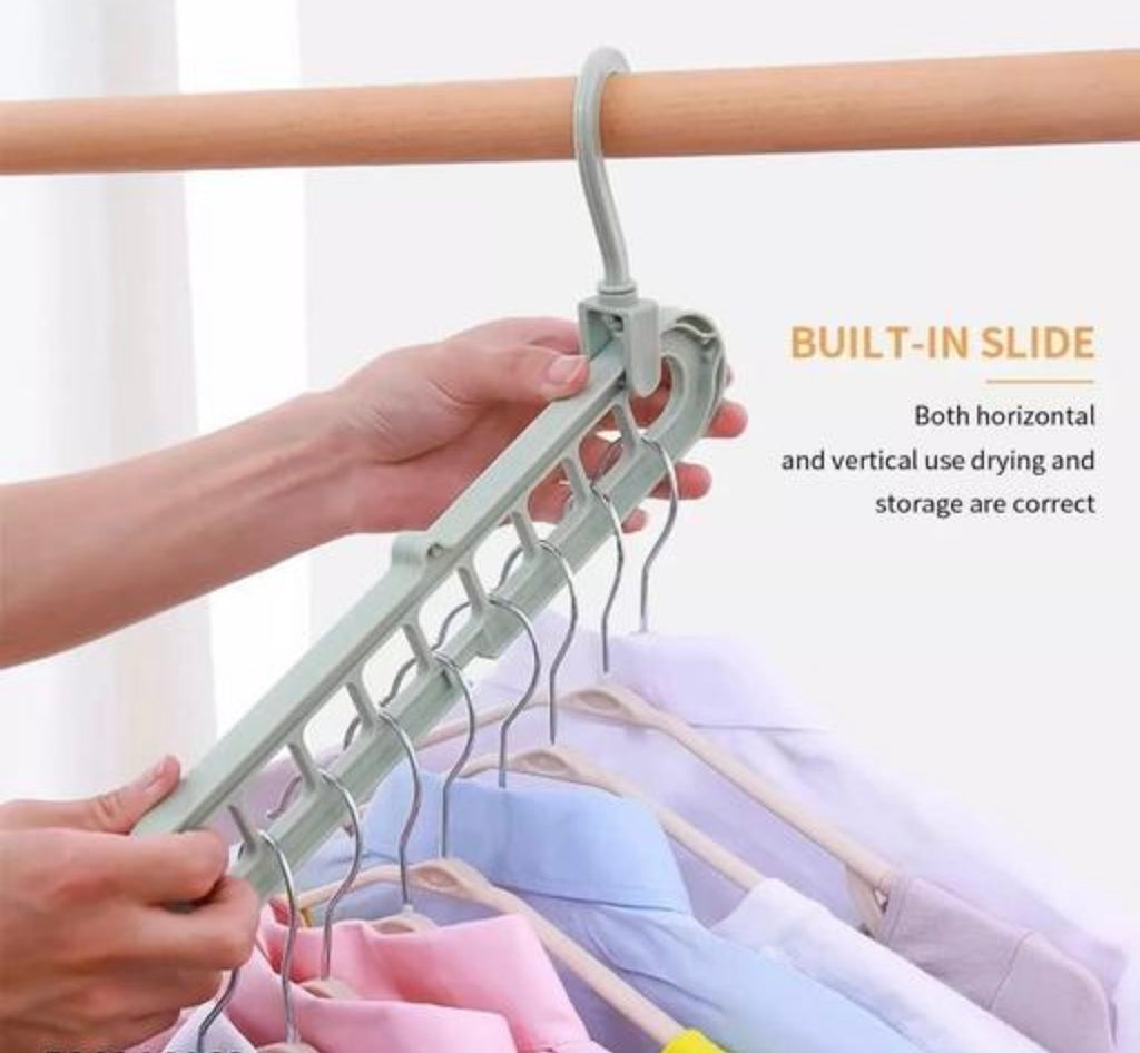 Multifunctional Clothes hanger Set of 3 magic hangers.