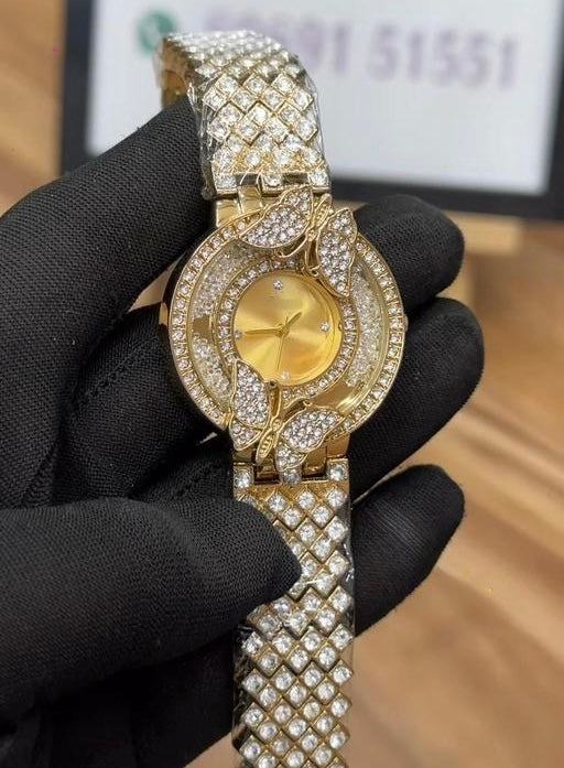 Crystal Diamond Korean design analog watch for women