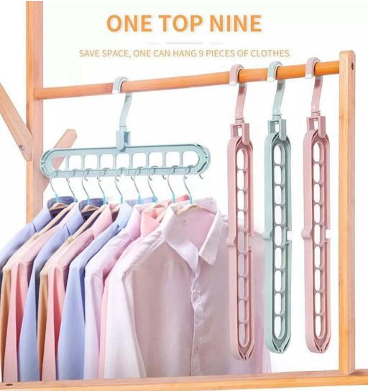 Multifunctional Clothes hanger Set of 3 magic hangers.