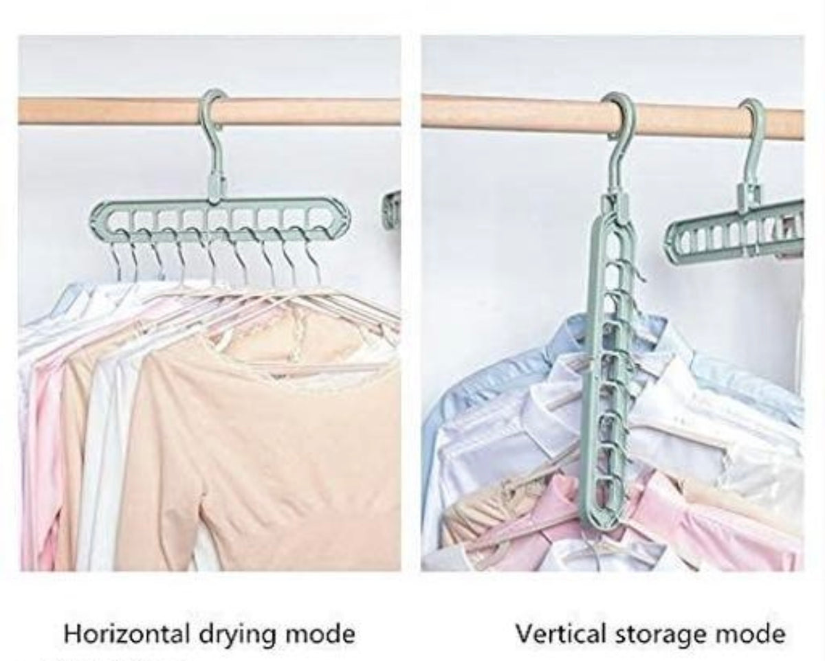 Multifunctional Clothes hanger Set of 3 magic hangers.